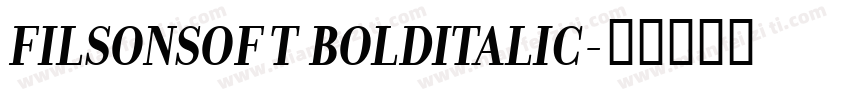 FILSONSOFT BOLDITALIC字体转换